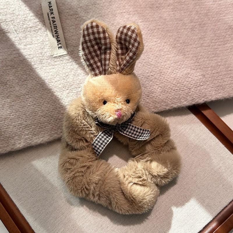 Cinnamoroll Plush Hair Tie: Fluffy Cartoon Hair Rope for Girls