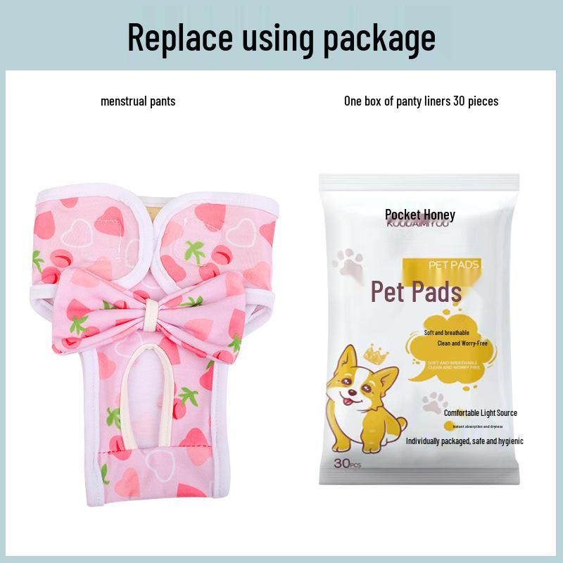 Female Dog Sanitary Belly Band - Menstrual Care Underwear for Puppies