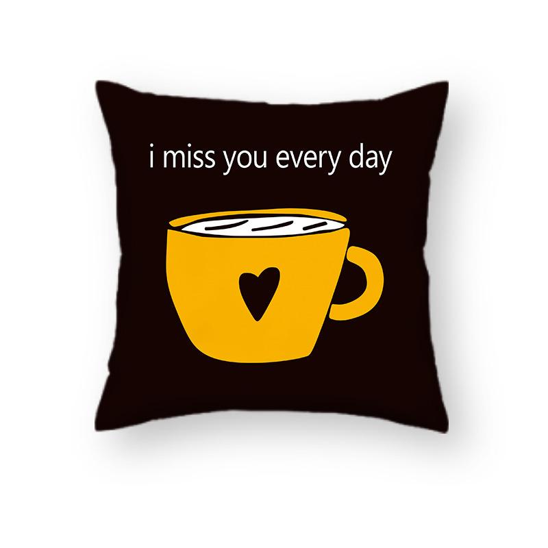 Nordic Ins Style Geometric Cartoon Animal Pillowcase Office Car Cushion Sofa Decoration Pillowcase