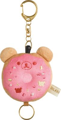 San-X Rilakkuma Rollschlüsselanhänger Plüsch Donut AY29201