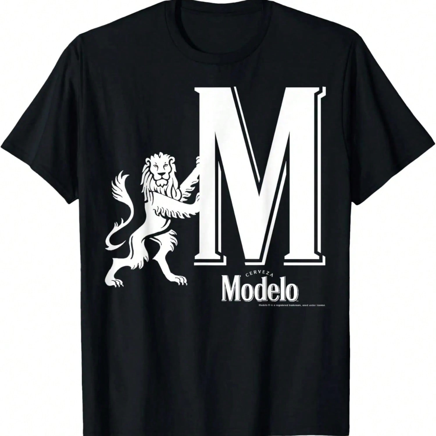 Classic Modelo Logo Graphic T-Shirt,100% Cotton.Jpg S разноцветный