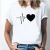 Than Heart Tshirt Harajuku Style Fashion Than Heart Love Simple Fashion Loose Tshirt Unisex Ins Tops Tee