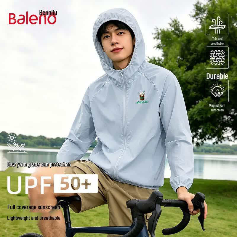 Baleno Men s UV Protection Quick-Dry Hooded Sun Jacket XL