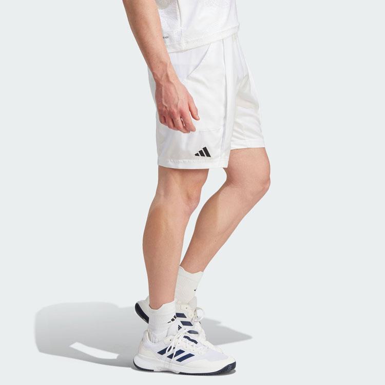 Adidas 2023 Grand Slam Tennis Collection Elastic Waist Sports Shorts Men Bottoms White IA7097