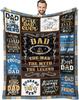 SIKLTY Throw Blanket  X  Perfect Fathers Day  Birthday Gifts for Dad from Kids Ideal Dad Gift Ideas