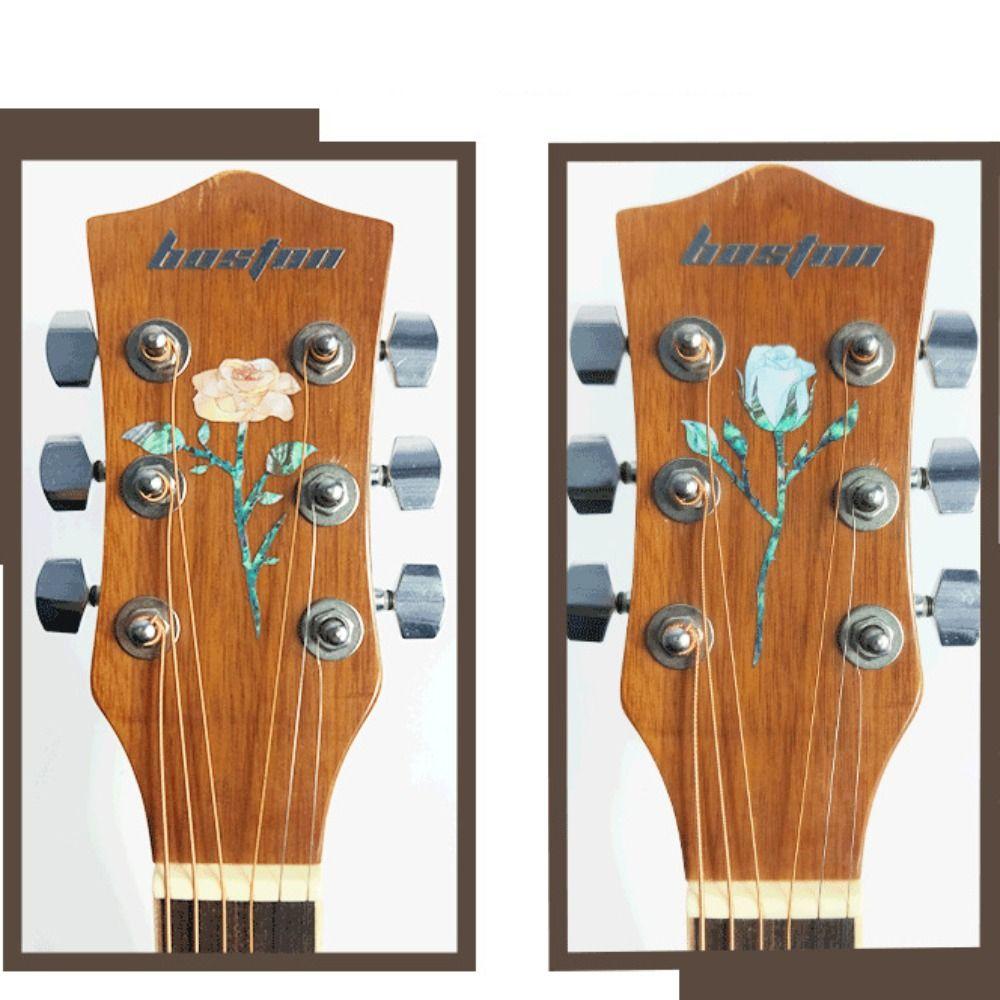 DIY Guitar Head Sticker PVC Guitar Headstock Decal Guitar Panel Sticker  Guitar Beginner Gifts