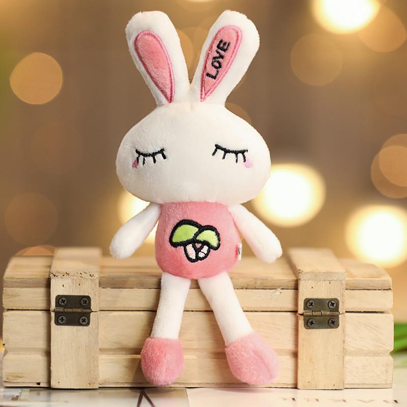 Adorable Plush Bunny Toy Mini Rabbit Doll Soft Stuffed Animal For Wedding Toss