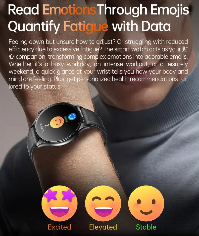 2026 New High End Health Smartwatch Blood Lipids ECG+NFC Uric Acid Heart Rate Emotion Detection Heart Health Analysis Blood Oxygen Monitor Watch