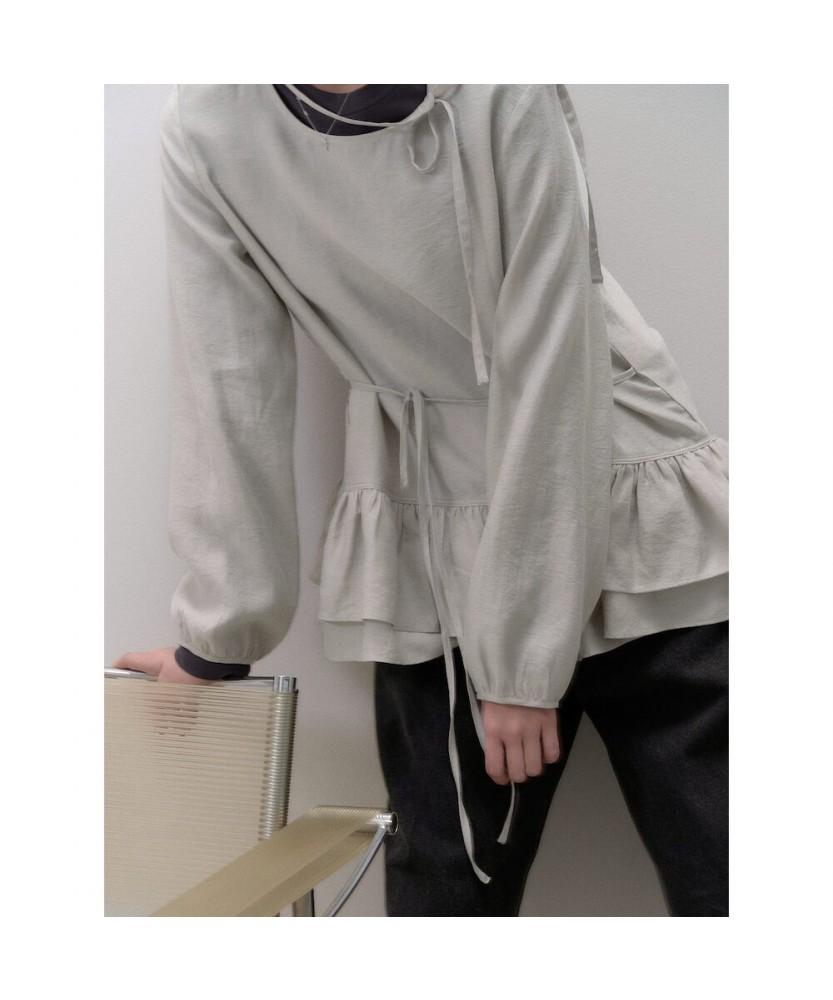 8seconds Layered Long Sleeve Blouse Khaki