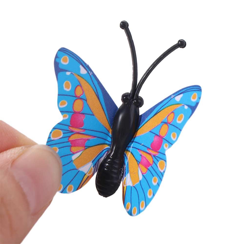 30Pcs Creative Colorful Butterflies Push Pins 3D Decorative Studs Blackboard Push Pins  Stationery