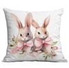 New Easter Pillowcase Country Cartoon Rabbit Easter Egg Pillowcase Sofa Cushion Pillowcase