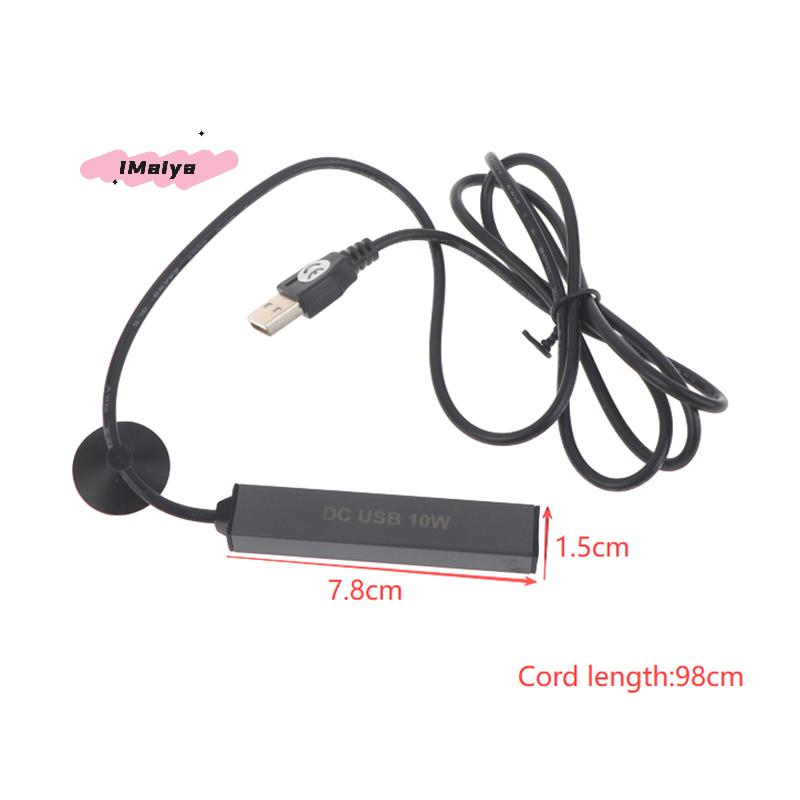 M-USB Mini Aquarium Heating Rod For Small Fish Tank Temperature Regulator Thermostat Heater 5/10W