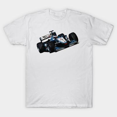 Asian Size Men Print T-shirt Mika Hakkinen F1 Car Low Poly No-Cut Heat Transfer Print Cotton Tshirt
