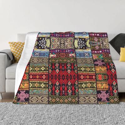 Mixed Colors And Patterns Flannel Blanket Palestine Palestinian Arabic Custom Throw Blanket for Home Hotel Sofa Bedspread