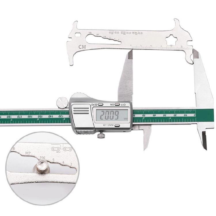 Compacts Bike Chain Wear Detector Stainless Steel Cycling Chain Gauges Suitable for Various Chain Size