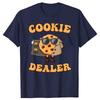 Funny Cookie Dealer Baking Graphic T Shirts Men Women Pure Cotton Humor Streetwear Tee Shirt Short Sleeve Unisex Loose Clothing