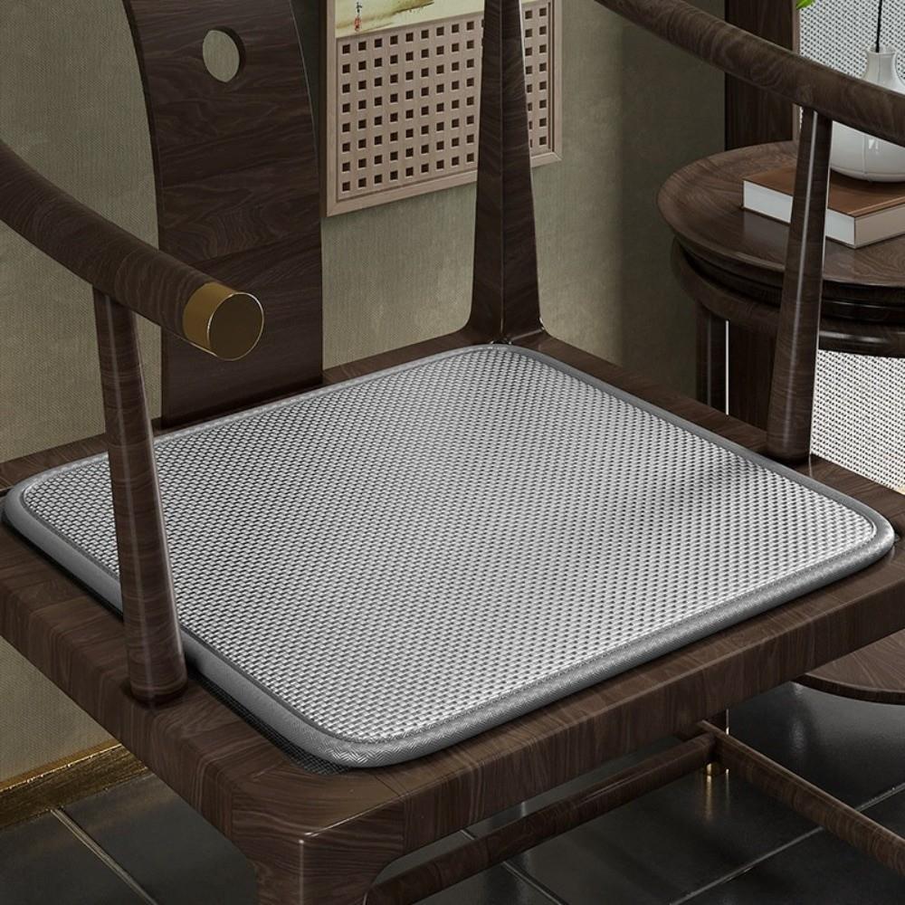Universal Breathable Ice Silk Seat Cushion Wear Resistant Non-Slip Office Chair Cushion Square Chair Mat Home Decor