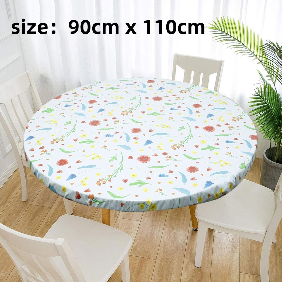 

Elastic Edged Vinyl Fitted Tablecloth Flannel Backed Table Cover Indoor Outdoor Oil-proof Waterproof Wipeable Table Cloth 2025