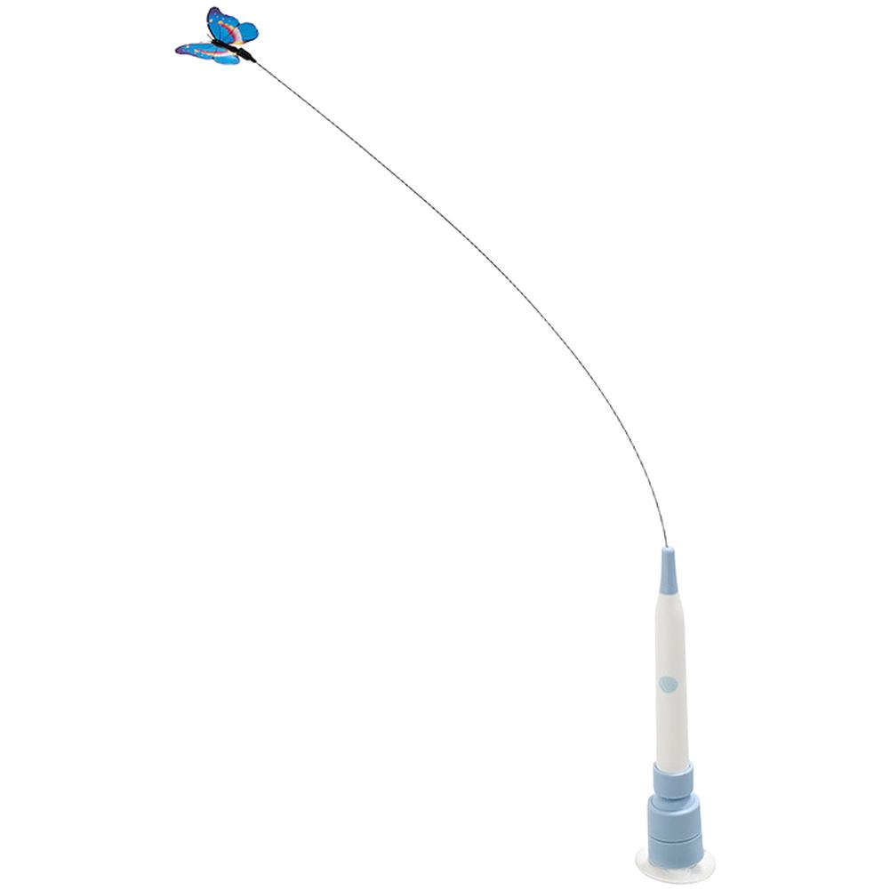 Detachable Handle Cat Play Tool Cat Teaser Rechargeable Toy Cat Teaser Wand Detachable Handle Feather Attachment