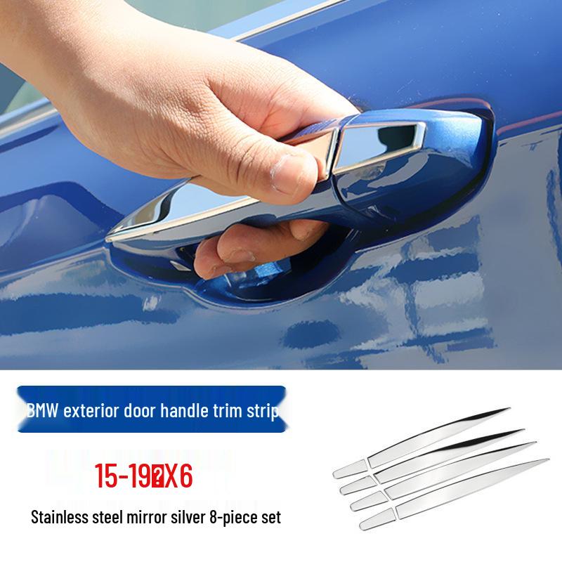 Decorative Strip for Exterior Door Handles: Compatible with BMW 5, 3, 6GT, X1, X2, X3, X4, X5, X6 Models