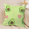 Avocado Print Cushion Cover Pillowcase Ultra Soft Skin Friendly Fabric Cloud Like Comfort  Concealed Zipper