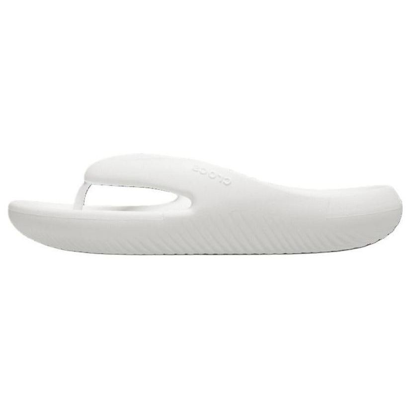 

Crocs Round Toe Soft Sole Thong Sandals Unisex Sandals White 208437-100 42-43