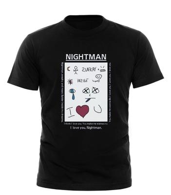 IT'S ALWAYS SUNNY IN PHILADELPHIA NIGHTMAN NOTE LYRICS T-SHIRT UOMO E DONNA