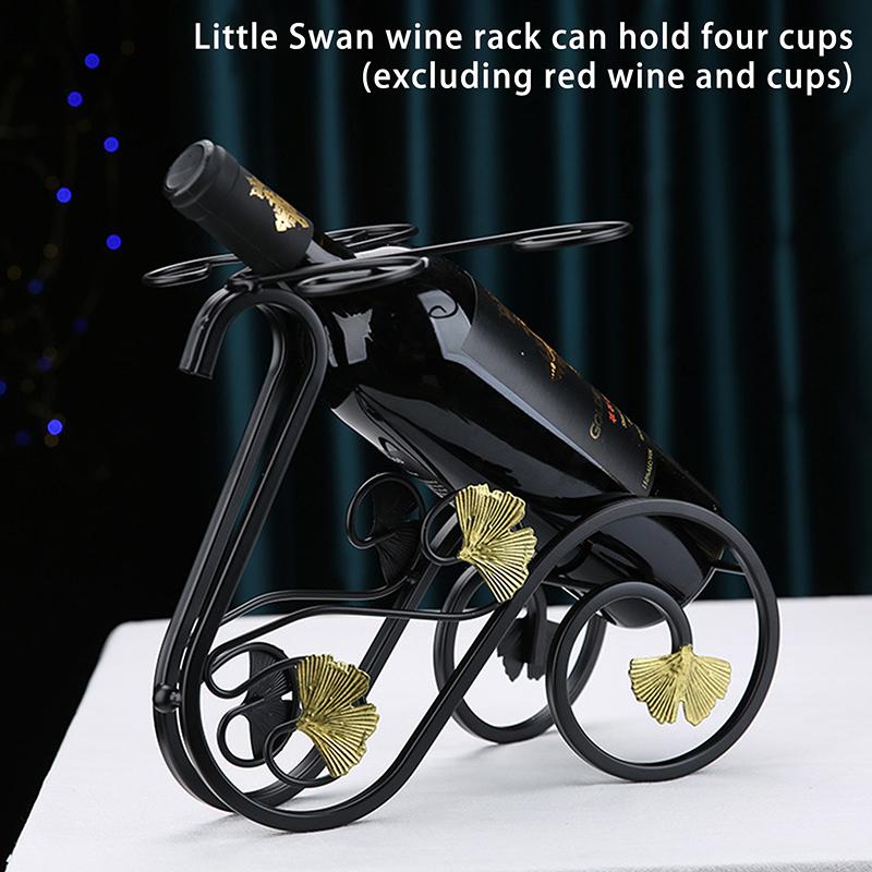 

Креативная металлическая стойка для вина, винтажное хранилище для винных бутылок и держатель для бокалов, бар, украшение для дома, демонстрационная стойка чёрный