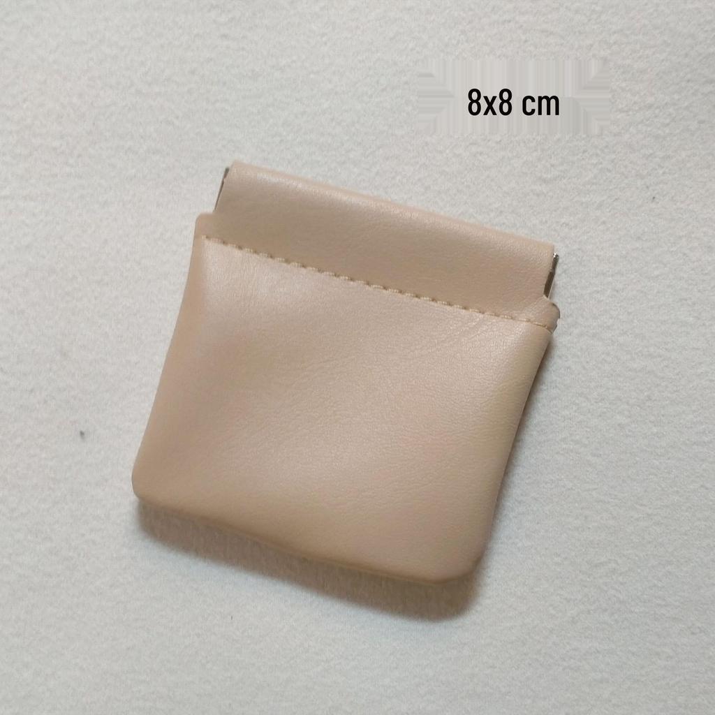 Compact PU Multipurpose Pouch: Lipstick, Coins, Jewelry, Earphones Storage.