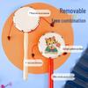 Wooden Sheepskin Baby Rattle Handheld Wave Drum for Newborns and Toddlers