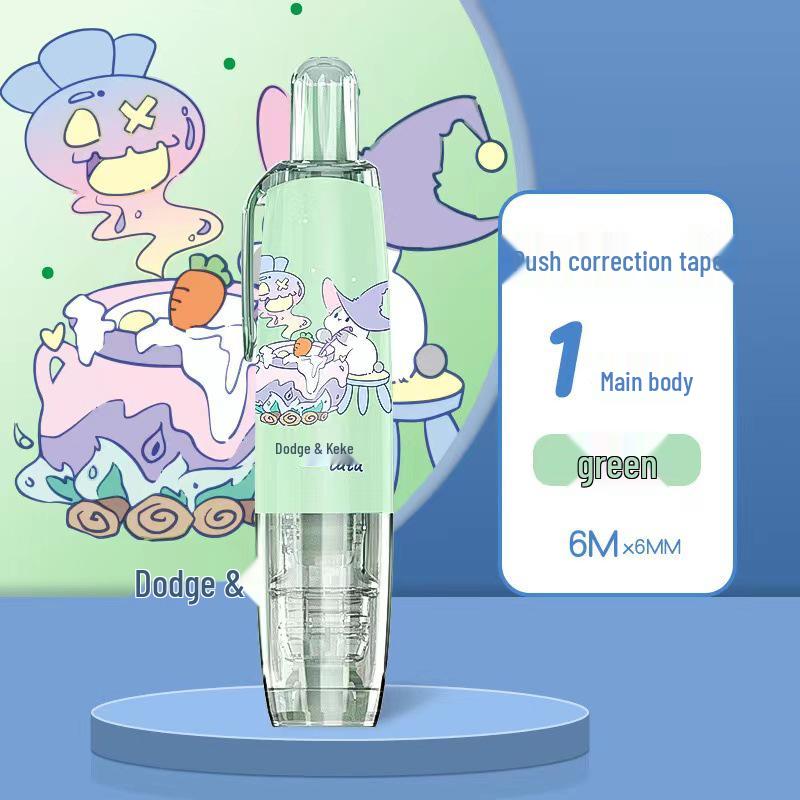 360° Rotating Correction Tape with Press-Type Replaceable Core for Students