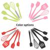 5PCS Kitchen Cooking Utensil Set Silicone Cooking Utensil Set Non-stick Kitchen Utensils Cookware Set Heat Kitchen Gadgets Utensils Set Practical Kit