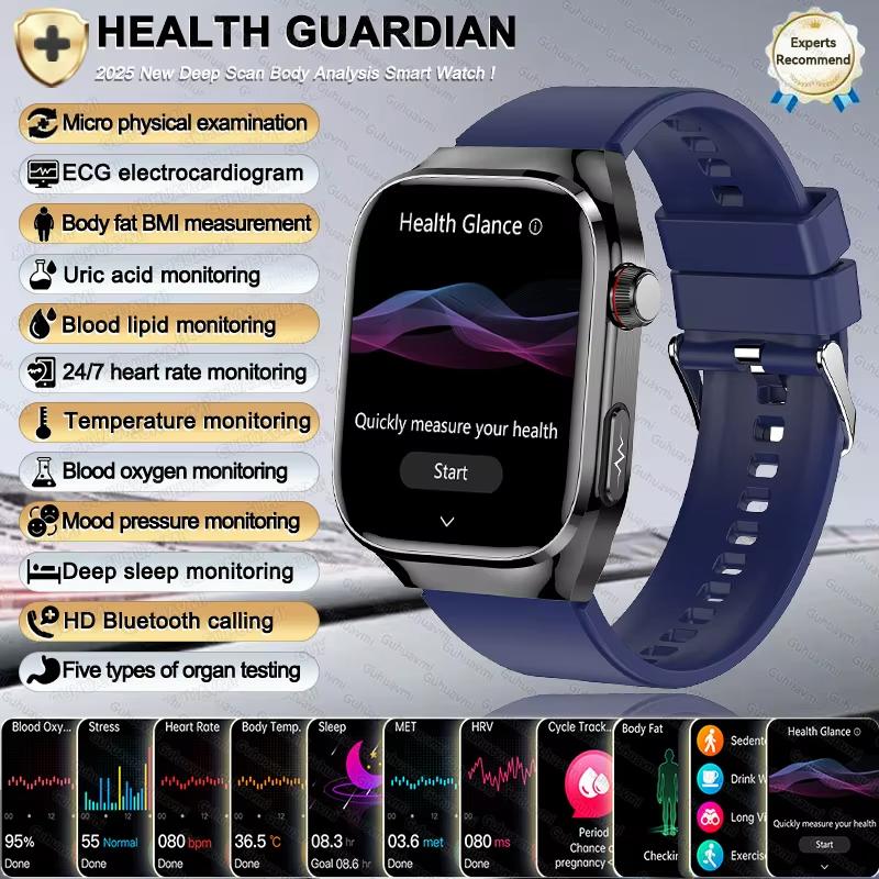 2025 New Women Smart Watch with BMI Measurement Menstrual Cycle ECG Heart Rate Blood Oxygen Sleep Fitness Tracker Smart Bracelet