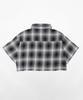 WEGO Short Check Short Sleeve Summer Size Black Shirt, Top, Clothing, Gift, Streetwear, Women's, F,
