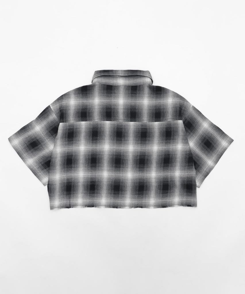WEGO Short Check Short Sleeve Summer Size Black Shirt, Top, Clothing, Gift, Streetwear, Women's, F,