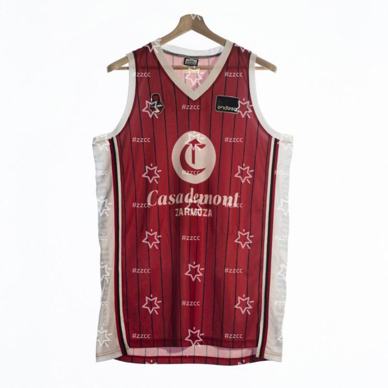 25-26 Korb Zaragoza Basketballtrikot Wettkampf-Trainingsoutfit Sommer-Sport-T-Shirt Kinderkleidung T-Shirt
