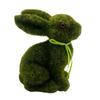 Easter Rabbit Decoration Realistic Grass Texture Rabbit Figurine for Mantel Tabletop Patios Festival Decoration