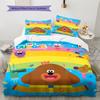 Biancheria da letto con motivo Hey Duggee, Set piumone Copripiumino Federa Regalo di compleanno per la casa (1 * copripiumino + 2 * federa, senza nucleo)