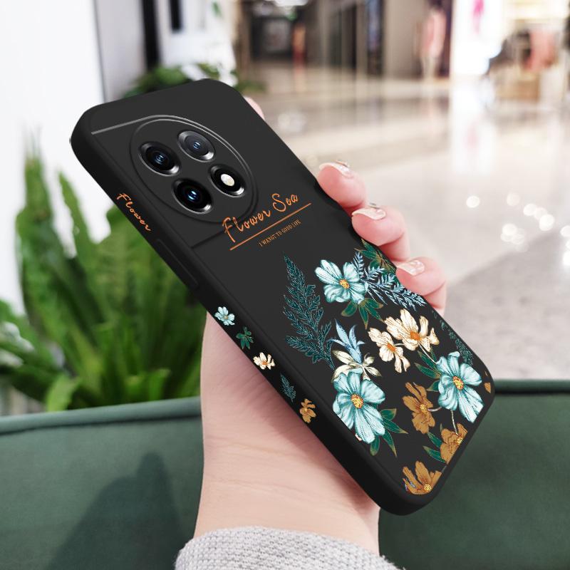 Flourishing Branches Phone Case For Oneplus 12 12R 11 11R 10 10R 10T 9R 9RT 9 8T 8 7 7T Pro 5G Liquid Silicone Cover