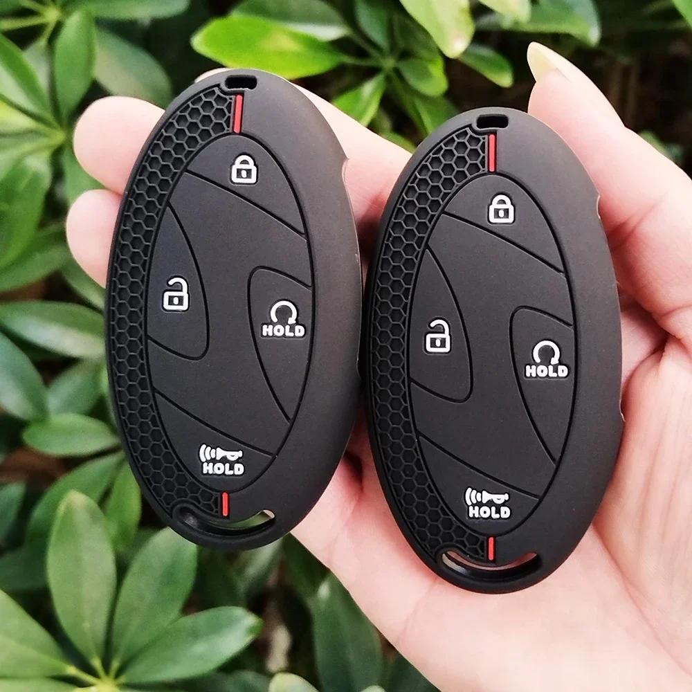 Silicone Car Remote Key Fob Case Cover Holder for Hyundai Santa Fe MX5 Tucson 2025 Ioniq 2025 Kona 2025 Durable Protective Shell