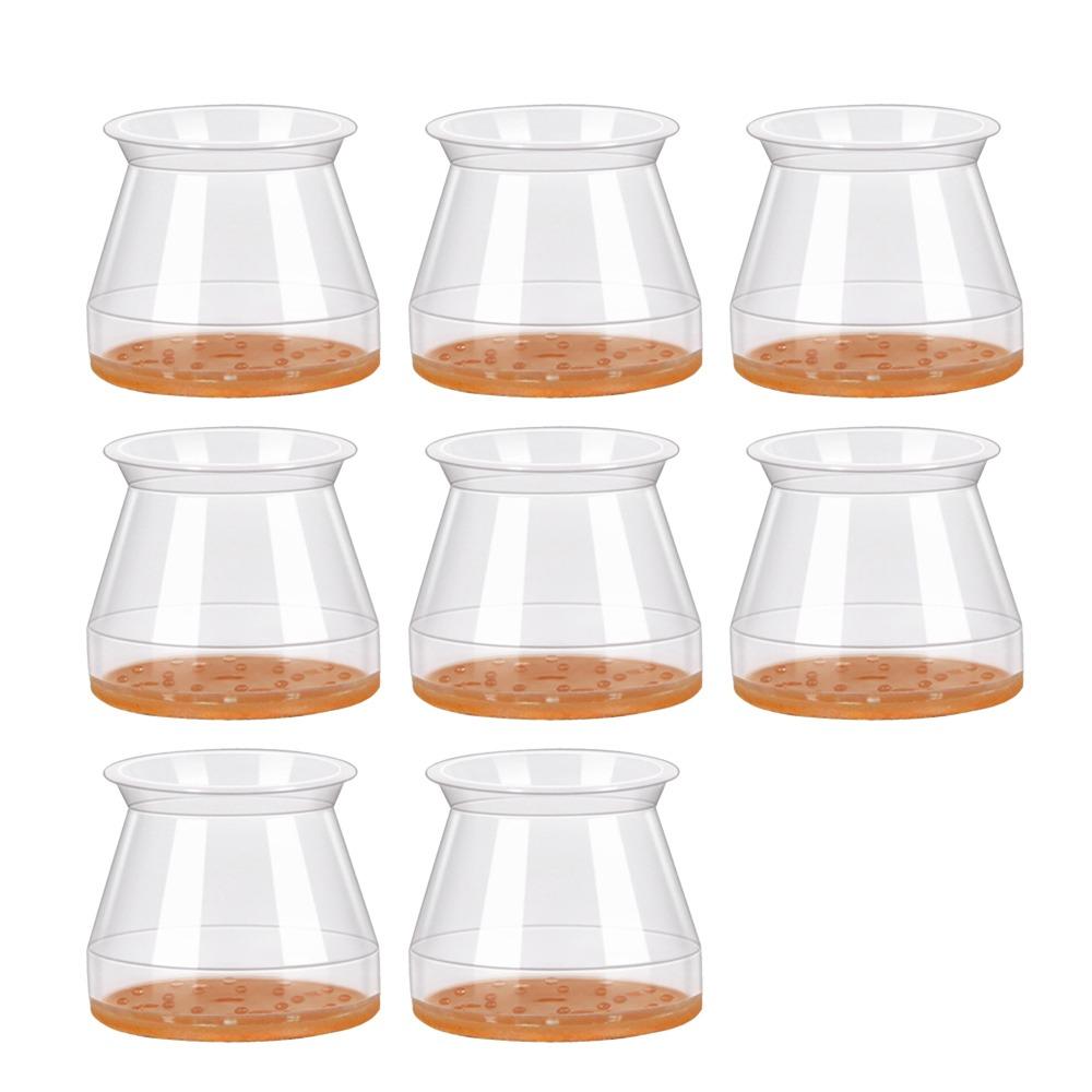 8 szt./zestaw Okrągłe Pokrowce na Nogi Krzesła Ciche Silikonowe Ochraniacze na Podłogę pod Nogi Krzesła Pogrubione Odporne na Zużycie Ochraniacze na Nogi Stołka