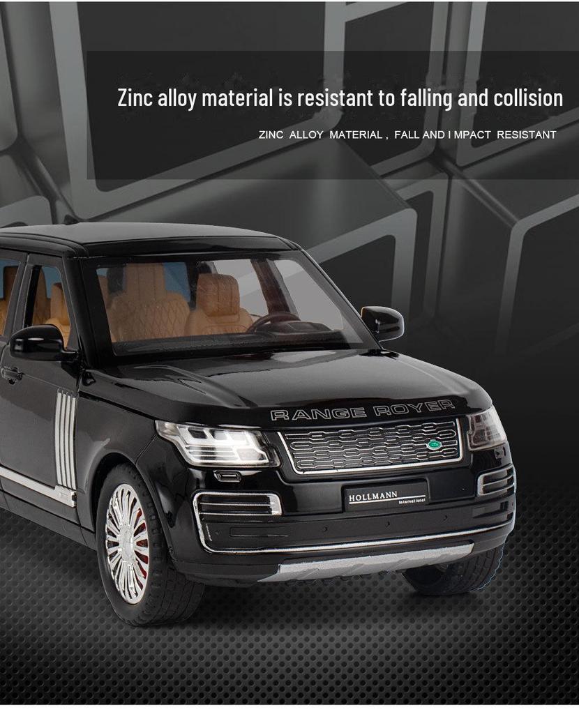 1/24 Land Rover Range Rover Alloy Model Car with Sound and Light - Large Off-Road Toy