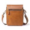 NICE SELECTION Men's Genuine Leather Mini Shoulder Bag, Sacoche, Smartphone Shoulder Bag, Slim, Compact, Simple, 2-Way, 3-Way (Brown, Regular)
