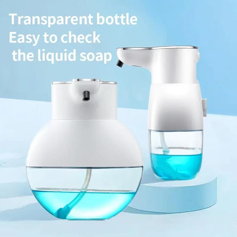 Automatic Sensing Liquid Soap Dispenser 400ML Detergent Dispenser Infrared Sensor 500mAh Rechargeable for Home Bathroom Kitchen