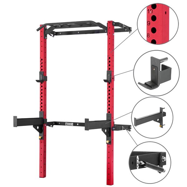 Cage d'entraînement pliable multifonctionnelle Klt22 Rouge Hms