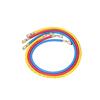 3pcs 1/4" SAE R12 R22 R502 Manifold Gauge Sets Three-color Charging Hoses