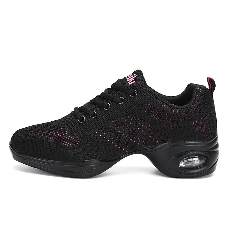 Ladies Sports Feature Soft Outsole Breath Dance Shoes Sneakers for Woman Practice Shoe Modern Dance Jazz Shoes