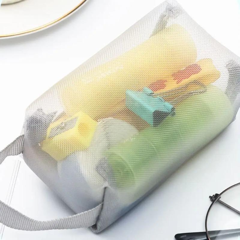 Mode Transparentes Netz Aufbewahrung Nylon Reißverschlussbeutel Kleine Geldbörse Schlüsselkartenetui Transparente Kosmetiktasche Mädchen
