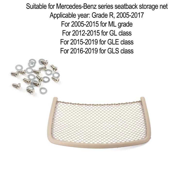 For Mercedes For Benz W166 W164 Car Seat Back Panel Net Pocket Storage Bag Enhance Your Vehicle\'s Interior Organization