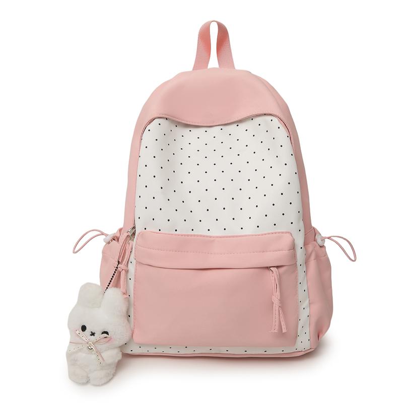 

Student Schoolbag Women s Large Capacity Backpack Class Backpack рожевий